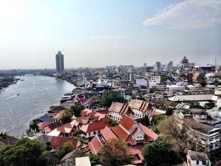 Thailand, Bangkok, in der Nähe des Flusses ChaoPhraya, Overview Minicipality - AVSF000184