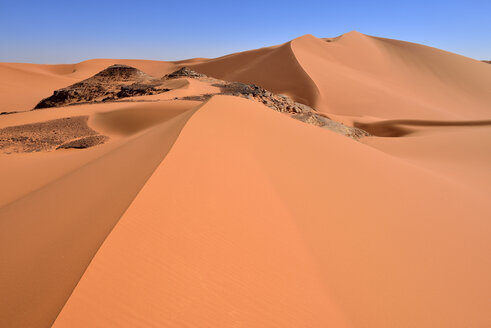 Algerien, Sahara, Tassili N'Ajjer National Park, Sanddünen bei Tin Merzouga - ES001162