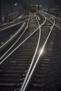 Deutschland, Berlin, Gleisanlagen der Hochbahn - AS005384