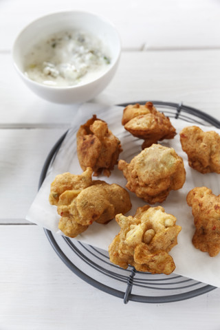 Indischer frittierter Snack Pakora, lizenzfreies Stockfoto