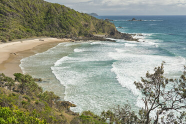 Australien, New South Wales, Byron Bay, Broken Head Naturschutzgebiet, Blick über die Bucht - SHF001355