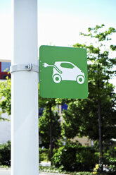 Schild für eine Ladestation für Elektrofahrzeuge - BSC000431