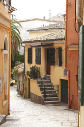 Greece, Ionic Islands, Corfu, alley in the old town - AJF000056