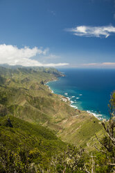 Spanien, Kanarische Inseln, Teneriffa, Cabezo del Tejo, Blick vom Anaga-Gebirge - WGF000371