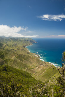 Spanien, Kanarische Inseln, Teneriffa, Cabezo del Tejo, Blick vom Anaga-Gebirge - WGF000371