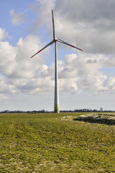 Deutschland, Niedersachsen, Ostfriesland, Norddeich, Windrad - ODF000728