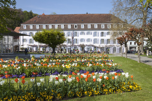 Deutschland, Baden-Württemberg, Ueberlingen, Garten und Bad-Hotel - WIF000778