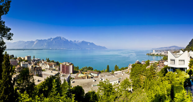 Schweiz, Kanton Waadt, Montreux, Genfersee, Villa - AMF002407