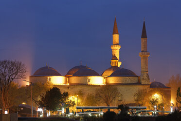 Turkey, Edirne, Old Mosque at night - SIEF005483