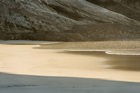 Neuseeland, Golden Bay, Puponga, Strand bei Cape Farewell, lizenzfreies Stockfoto