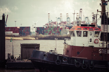 Deutschland, Hamburg, Hamburger Hafen, Elbe, Schleppschiffe - KRP000550