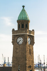 Germany, Hamburg, St Pauli, Clock tower - KRPF000588