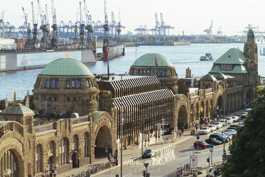 Germany, Hamburg, St Pauli Landing Stages - KRPF000591