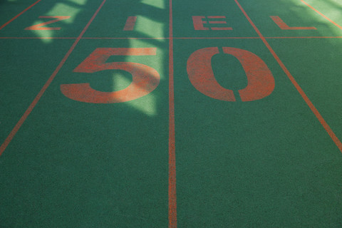 Germany, Hamburg, HafenCity, running track stock photo