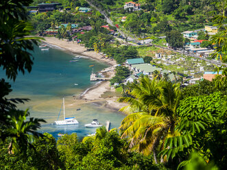 Karibik, Antillen, Kleine Antillen, St. Lucia, Soufriere, Bucht - AMF002442