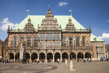 Deutschland, Bremen, Bremer Rathaus am Marktplatz - WI000825