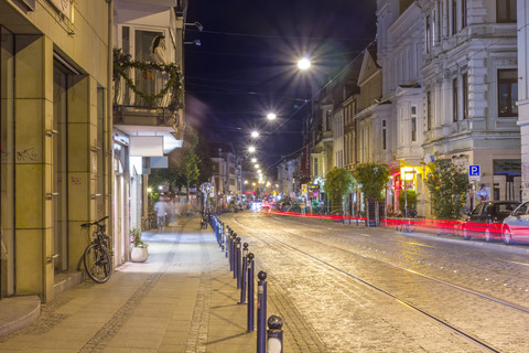 Germany, Bremen, Ostertorsteinweg, a street in the nightclub district stock photo