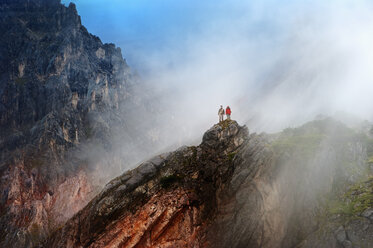 Austria, Salzburg State, Filzmoos, Couple, Two hikers - HHF004827