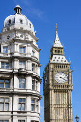 Vereinigtes Königreich, England, London, Westminster, Clock Tower Elizabeth Tower, Teil des Palace of Westminster - WEF000171