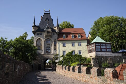 Deutschland, Sachsen, Meißen, Blick auf das Turmhaus der Albrechtsburg - EL001104