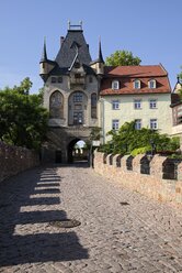Deutschland, Sachsen, Meißen, Blick auf das Turmhaus der Albrechtsburg - ELF001105