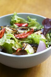 Gemischter Salat mit gegrilltem Gemüse und einer Balsamico-Vinaigrette - HAWF000371