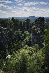 Deutschland, Sachsen, Sächsische Schweiz, Bastei-Felsformation - ELF001128