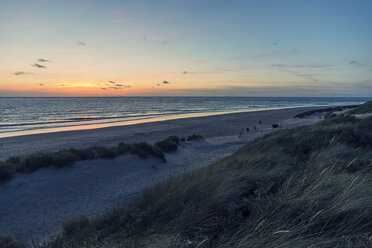 Netherlands, Ouddorp, Beach at sunset - PAF000728