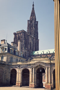 Frankreich, Straßburg, Palais Rohan und Straßburger Münster - MEMF000257