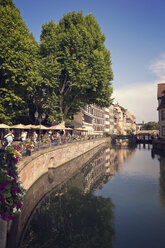 France, Strasbourg, River Ill in district Petite France at Place Benjamin Zix - MEMF000259