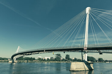 Bridge Passerelle des Deux Rives connecting the cities Kehl, Germany, and Strasbourg, France - MEMF000279