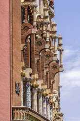 Spain, Barcelona, detail of Palau de la Musica Catalana - THAF000538