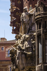 Spain, Barcelona, detail of Palau de la Musica Catalana - THAF000539
