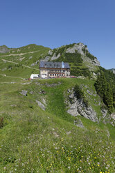 Germany, Upper Bavaria, Mangfall Mountains, Rotwandhaus at the Rotwand - LB000799