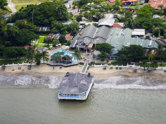 Karibik, St. Lucia, Gros Islet, Luftaufnahme des Sandals Halcyon Luxus Resort - AMF002526