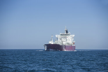 Spain, Andalusia, Strait of Gibraltar, Gas tanker - KBF000073
