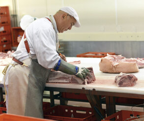 Processing of pig carcasses in a slaughterhouse - LYF000196