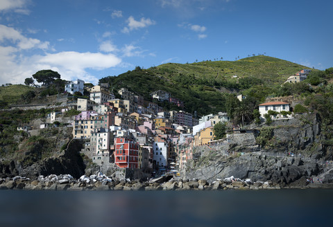 Italy, Liguria, Cinque Terre, Riomaggiore stock photo