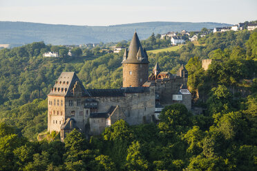 Germany, Rhineland Palatinate, Bacharach, Stahleck Castle, Upper Middle Rhine Valley - WG000356