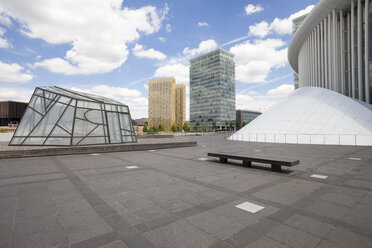 Luxembourg, Luxembourg City, European Quarter, office building and philharmonic hall at European Square - WIF000900