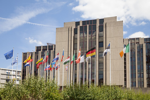 Luxembourg, Luxembourg City, European Quarter, European Court of Auditors stock photo
