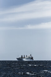 Spain, Andalusia, Tarifa, Strait of Gibraltar, Cargo ship - KB000078