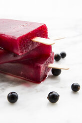 Currant ice cream, Popsicles, Black currants - LVF001649