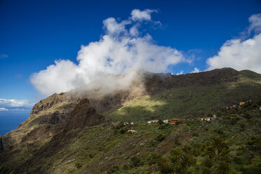 Spain, Canary Islands, Tenerife, Teno Mountains, Barranco de Masca, Village Masca - WGF000366