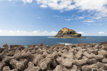 Spain, Canary Islands, Tenerife, near Garachico, Rocky island on the north coast - RJF000230