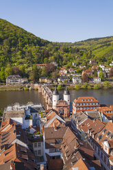 Deutschland, Baden-Württemberg, Heidelberg, Altstadt, Alte Brücke mit Brückentor - WDF002523