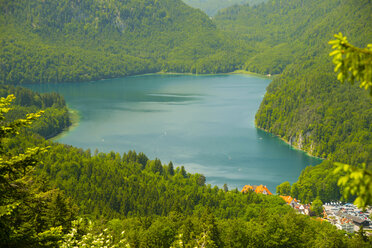 Deutschland, Oberbayern, Schwaben, Allgäu, Blick zum Alpsee - WGF000387