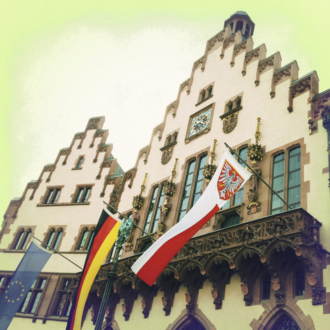 Deutschland, Frankfurt, Historisches Rathaus, Roemer, lizenzfreies Stockfoto