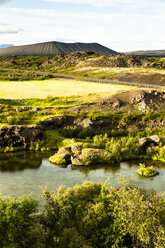 Island, Skutustadir, Myvatn, Krafla-Vulkangebiet, Pseudokrater - FCF000313