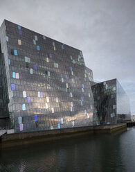 Island, Reykjavik, view to Harpa concert hall - FCF000338